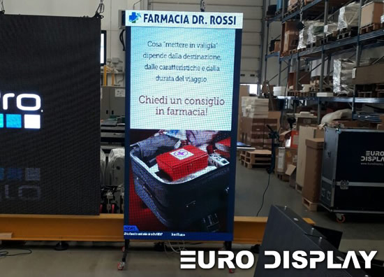 LED Totem 0.96x1.54 mt p3 for Indoor Advertising